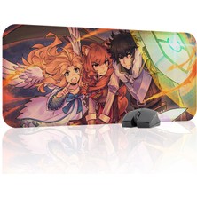 mousepad bastir The Rising Of The Shield Hero Kaymaz Dikişli Kauçuk Oyuncu Mousepad V4 - 70X30 Xl Gaming Mouse Pad Fare Altlığı