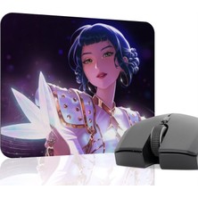 mousepad bastir Kpop Demon Hunters Kaymaz Dikişli Kauçuk Oyuncu Mousepad V4 - 22X18 Gaming Mouse Pad Fare Altlığı