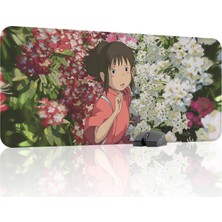 mousepad bastir Spirited Away Kaymaz Dikişli Kauçuk Oyuncu Mousepad V1 - 90X40 Xxl Gaming Mouse Pad Fare Altlığı