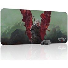 mousepad bastir Witcher 3 Kaymaz Dikişli Kauçuk Oyuncu Mousepad V5 - 90X40 Xxl Gaming Mouse Pad Fare Altlığı