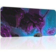 mousepad bastir Neon Genesis Evangelion Kaymaz Dikişli Kauçuk Oyuncu Mousepad V1 - 90X40 Xxl Gaming Mouse Pad Fare Altlığı