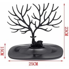 Tahtakale Geyik Tasarımlı Takı Standı Siyah