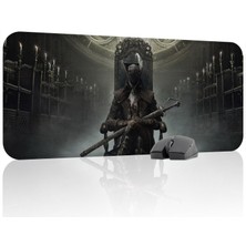 mousepad bastir Bloodborne Kaymaz Dikişli Kauçuk Oyuncu Mousepad V1 - 70X30 Xl Gaming Mouse Pad Fare Altlığı