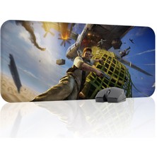 mousepad bastir Uncharted Kaymaz Dikişli Kauçuk Oyuncu Mousepad V4 - 70X30 Xl Gaming Mouse Pad Fare Altlığı