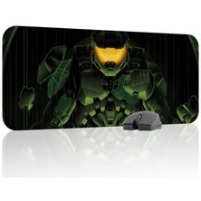 mousepad bastir Halo Kaymaz Dikişli Kauçuk Oyuncu Mousepad V2 - 70X30 Xl Gaming Mouse Pad Fare Altlığı