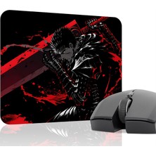 mousepad bastir Berserk Kaymaz Dikişli Kauçuk Oyuncu Mousepad V2 - 22X18 Gaming Mouse Pad Fare Altlığı