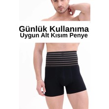 Lüx Wood Erkek Boxer Şort Sıkılaştırıcı ve Toparlayıcı Siyah Boxer