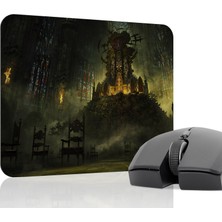 mousepad bastir Demon's Souls Kaymaz Dikişli Kauçuk Oyuncu Mousepad V4 - 22X18 Gaming Mouse Pad Fare Altlığı