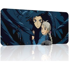 mousepad bastir Howl's Moving Castle Kaymaz Dikişli Kauçuk Oyuncu Mousepad V5 - 90X40 Xxl Gaming Mouse Pad Fare Altlığı