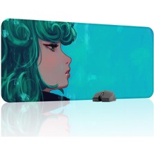 mousepad bastir One Punch Man Kaymaz Dikişli Kauçuk Oyuncu Mousepad V3 - 90X40 Xxl Gaming Mouse Pad Fare Altlığı