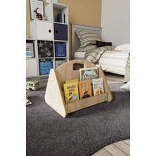 Özgürce Çocuklar Için Renkli Ahşap Kitaplık, Sağlam ve Şık Tasarım