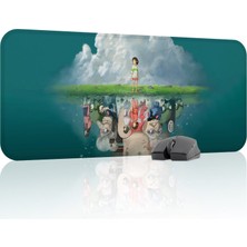 mousepad bastir Spirited Away Kaymaz Dikişli Kauçuk Oyuncu Mousepad V5 - 70X30 Xl Gaming Mouse Pad Fare Altlığı
