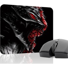 mousepad bastir Berserk Kaymaz Dikişli Kauçuk Oyuncu Mousepad V4 - 22X18 Gaming Mouse Pad Fare Altlığı
