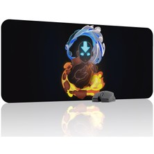 mousepad bastir Avatar Son Hava Bükücü Kaymaz Dikişli Kauçuk Oyuncu Mousepad V4 - 90X40 Xxl Gaming Mouse Pad Fare Altlığı