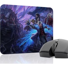 mousepad bastir Devil May Cry Kaymaz Dikişli Kauçuk Oyuncu Mousepad V4 - 22X18 Gaming Mouse Pad Fare Altlığı