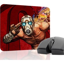 mousepad bastir Borderlands Kaymaz Dikişli Kauçuk Oyuncu Mousepad V3 - 22X18 Gaming Mouse Pad Fare Altlığı