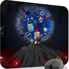mousepad bastir Binding Of Isacc Kaymaz Dikişli Kauçuk Oyuncu Mousepad V5 - 48X40 Xl Gaming Mouse Pad Fare Altlığı