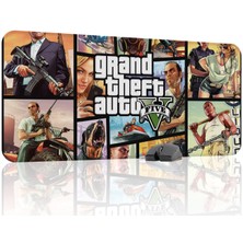 mousepad bastir Gta 5 Kaymaz Dikişli Kauçuk Oyuncu Mousepad V2 - 90X40 Xxl Gaming Mouse Pad Fare Altlığı