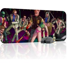 mousepad bastir Hotline Miami Kaymaz Dikişli Kauçuk Oyuncu Mousepad V5 - 70X30 Xl Gaming Mouse Pad Fare Altlığı