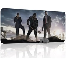 mousepad bastir Mafia Kaymaz Dikişli Kauçuk Oyuncu Mousepad V4 - 90X40 Xxl Gaming Mouse Pad Fare Altlığı