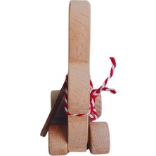 Özgürce Doğal Ahşap Tavşan Tekerlekli Montessori Oyuncak, Çocuklar Için Eğlence