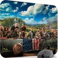 mousepad bastir Far Cry Kaymaz Dikişli Kauçuk Oyuncu Mousepad V1 - 48X40 Xl Gaming Mouse Pad Fare Altlığı