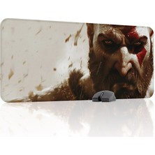 mousepad bastir God Of War Kaymaz Dikişli Kauçuk Oyuncu Mousepad V2 - 90X40 Xxl Gaming Mouse Pad Fare Altlığı