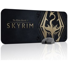 mousepad bastir Skyrim Kaymaz Dikişli Kauçuk Oyuncu Mousepad V3 - 70X30 Xl Gaming Mouse Pad Fare Altlığı