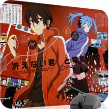 mousepad bastir Kagerou Project Kaymaz Dikişli Kauçuk Oyuncu Mousepad V5 - 48X40 Xl Gaming Mouse Pad Fare Altlığı