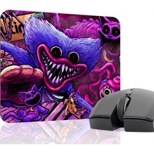 mousepad bastir Poppy Playtime Kaymaz Dikişli Kauçuk Oyuncu Mousepad V1 - 22X18 Gaming Mouse Pad Fare Altlığı