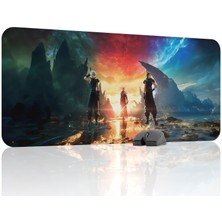 mousepad bastir Final Fantasy Kaymaz Dikişli Kauçuk Oyuncu Mousepad V4 - 90X40 Xxl Gaming Mouse Pad Fare Altlığı