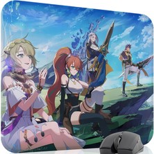 mousepad bastir Blue Protocol Star Resonance Kaymaz Dikişli Kauçuk Oyuncu Mousepad V3 - 48X40 Xl Gaming Mouse Pad Fare Altlığı