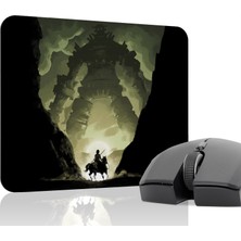 mousepad bastir Shadow Of The Colossus Kaymaz Dikişli Kauçuk Oyuncu Mousepad V1 - 22X18 Gaming Mouse Pad Fare Altlığı
