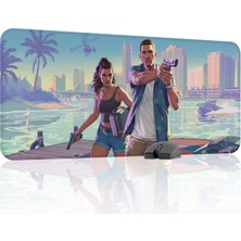 mousepad bastir Gta 6 Kaymaz Dikişli Kauçuk Oyuncu Mousepad V3 - 90X40 Xxl Gaming Mouse Pad Fare Altlığı