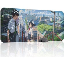 mousepad bastir Kimi No Na Wa Kaymaz Dikişli Kauçuk Oyuncu Mousepad V3 - 90X40 Xxl Gaming Mouse Pad Fare Altlığı