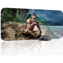 mousepad bastir Far Cry Kaymaz Dikişli Kauçuk Oyuncu Mousepad V3 - 70X30 Xl Gaming Mouse Pad Fare Altlığı