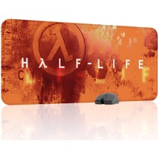 mousepad bastir Half Life Kaymaz Dikişli Kauçuk Oyuncu Mousepad V5 - 90X40 Xxl Gaming Mouse Pad Fare Altlığı