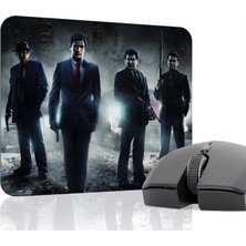mousepad bastir Mafia Kaymaz Dikişli Kauçuk Oyuncu Mousepad V5 - 22X18 Gaming Mouse Pad Fare Altlığı