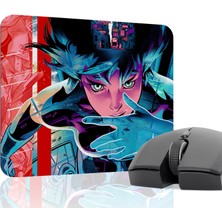 mousepad bastir Ghost In The Shell Kaymaz Dikişli Kauçuk Oyuncu Mousepad V5 - 22X18 Gaming Mouse Pad Fare Altlığı