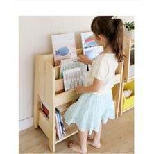 Özgürce Ahşap Montessori Kitaplık, Çocuklar Için Güvenli ve Şık Depolama Çözümü