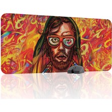 mousepad bastir Hotline Miami Kaymaz Dikişli Kauçuk Oyuncu Mousepad V3 - 90X40 Xxl Gaming Mouse Pad Fare Altlığı