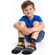 Gigi Giyim Boks Eldiven Detaylı Erkek Çocuk Soket Çorap