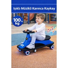 Toha Royal Karınca Kaykay Işıklı & 12 Müzikli - 100 kg Taşıma Kapasiteli Swing Car