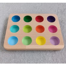 Özgürce Eğitici Montessori Eşleştirme Tablası, Çocuklar Için Öğrenme Oyunu