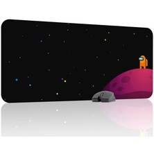 mousepad bastir Among Us Kaymaz Dikişli Kauçuk Oyuncu Mousepad V2 - 90X40 Xxl Gaming Mouse Pad Fare Altlığı