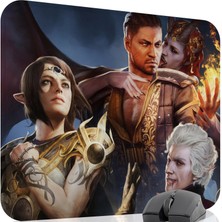mousepad bastir Baldur's Gate 3 Kaymaz Dikişli Kauçuk Oyuncu Mousepad V4 - 48X40 Xl Gaming Mouse Pad Fare Altlığı