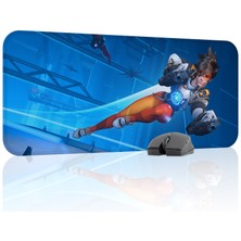 mousepad bastir Overwatch Kaymaz Dikişli Kauçuk Oyuncu Mousepad V1 - 70X30 Xl Gaming Mouse Pad Fare Altlığı
