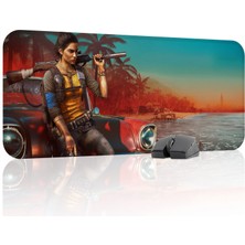 mousepad bastir Far Cry Kaymaz Dikişli Kauçuk Oyuncu Mousepad V2 - 70X30 Xl Gaming Mouse Pad Fare Altlığı