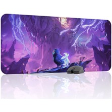 mousepad bastir Ori And The Will Of The Wisps Kaymaz Dikişli Kauçuk Oyuncu Mousepad V1 - 90X40 Xxl Gaming Mouse Pad Fare Altlığı