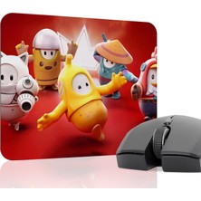 mousepad bastir Fall Guys Kaymaz Dikişli Kauçuk Oyuncu Mousepad V5 - 22X18 Gaming Mouse Pad Fare Altlığı